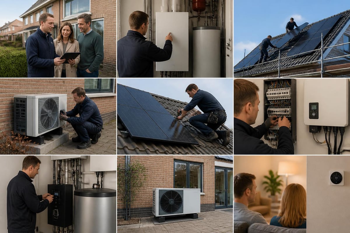 Installatieproces stappen