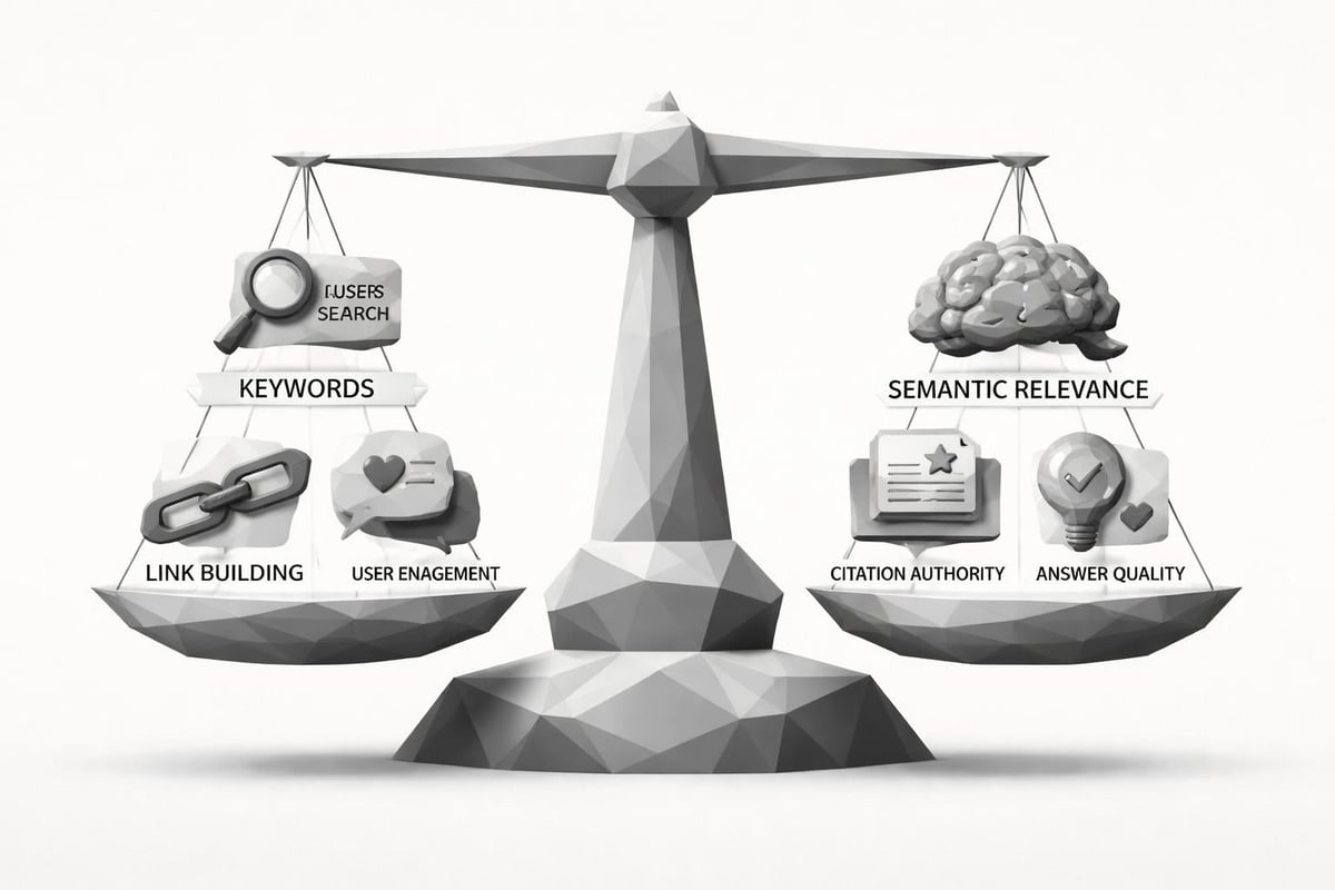 SEO strategy balance