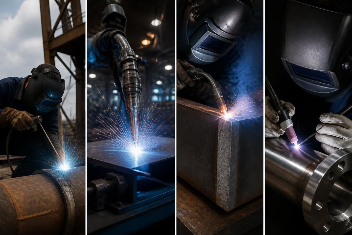 Welding manufacturing process types