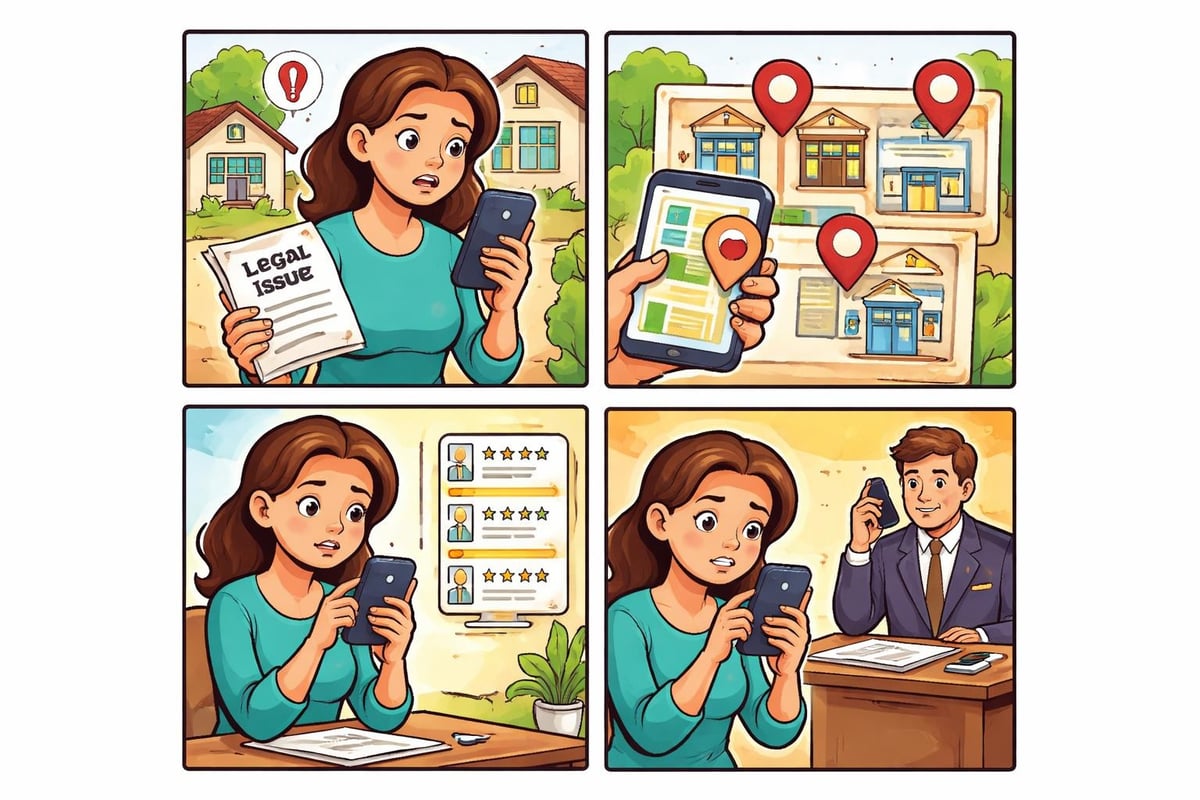 Local search intent for legal services
