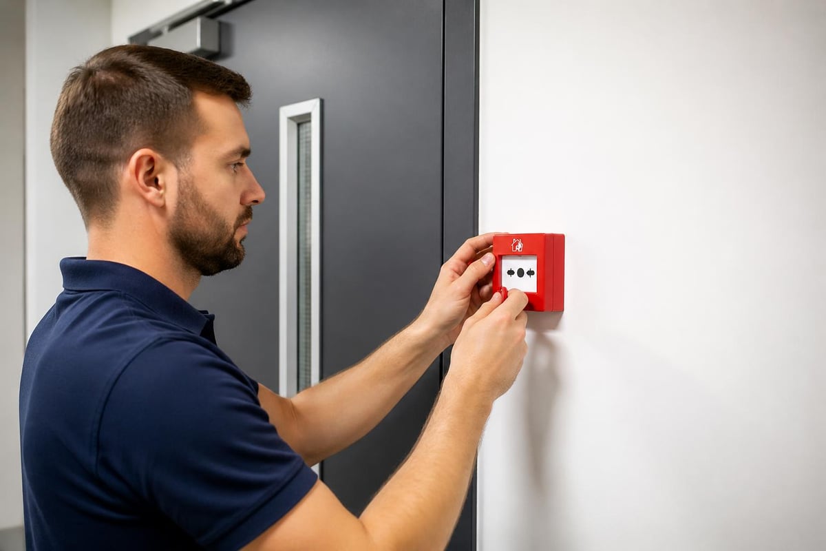 Fire alarm testing schedule breakdown