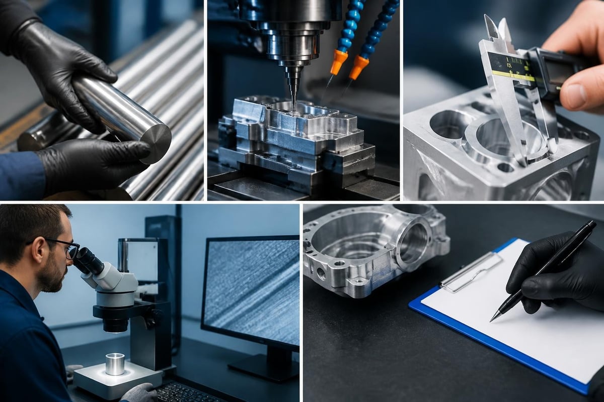 Quality control hierarchy in precision machining