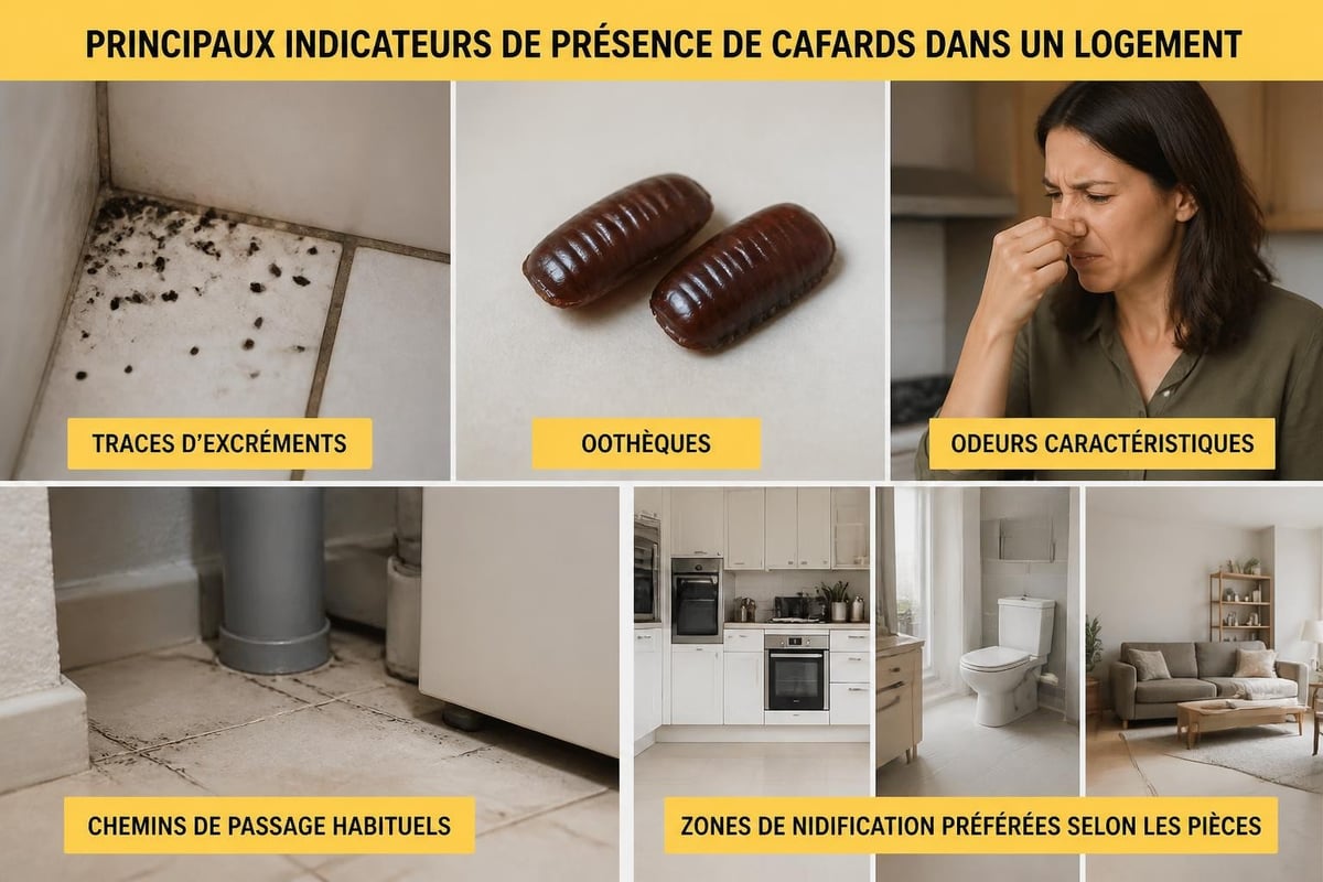 Identification des signes d'infestation de cafards