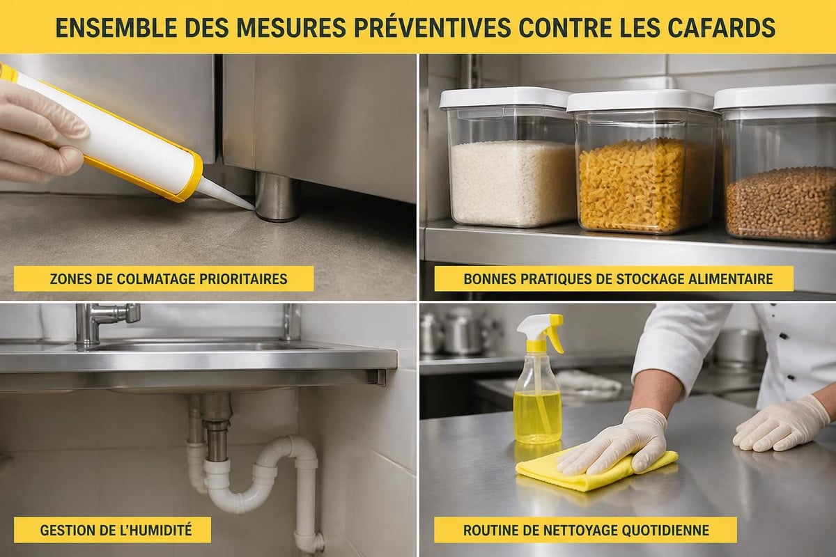 Protocole de prévention anti-cafards