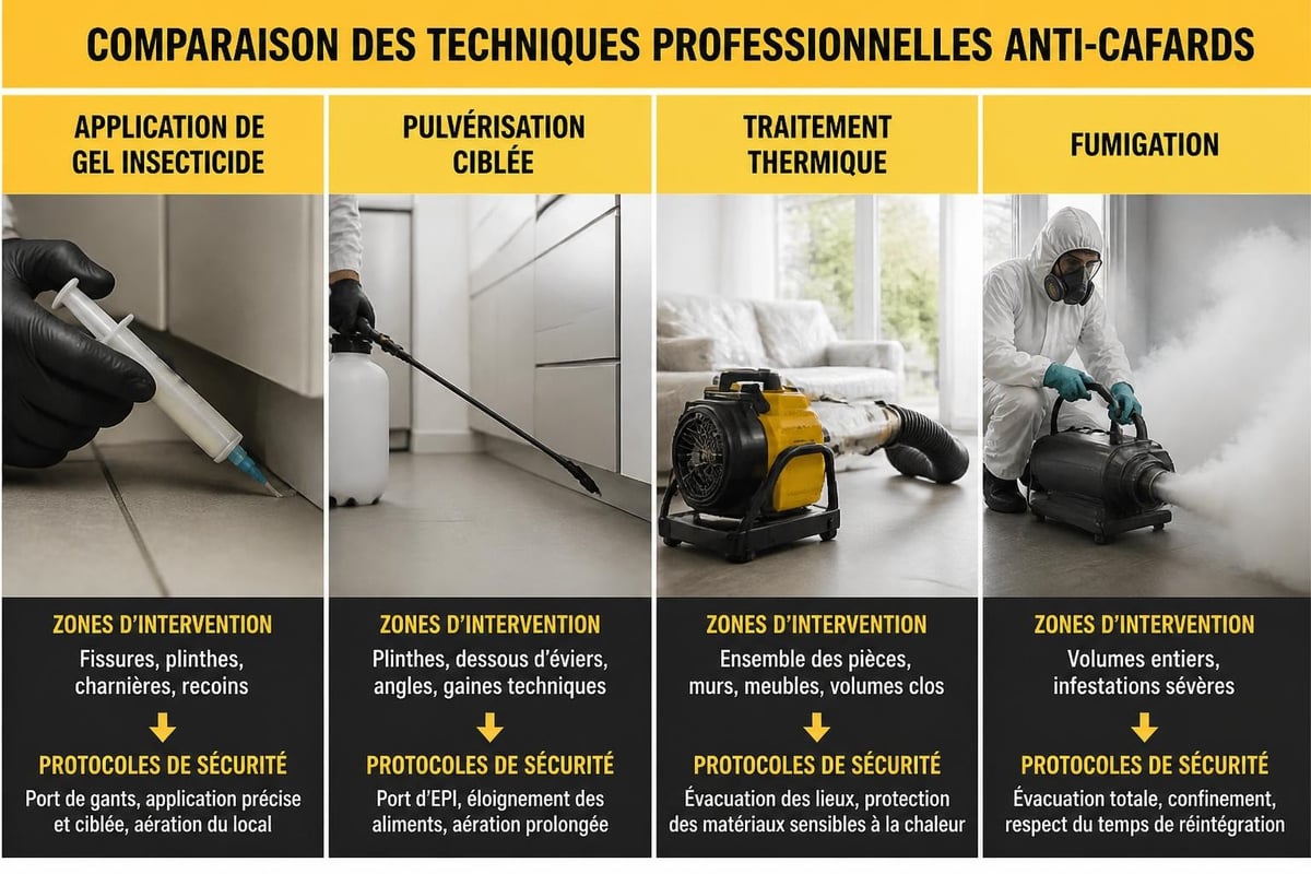 Méthodes professionnelles d'éradication