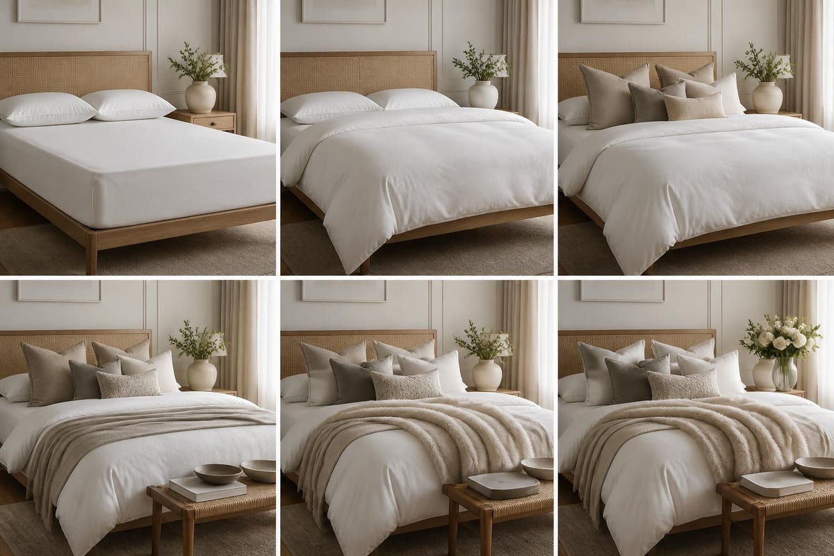Layering technique for fluffy beds