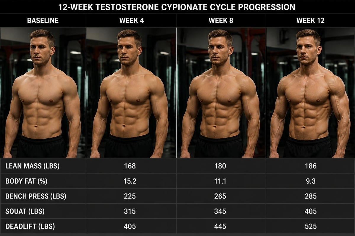 Body composition timeline