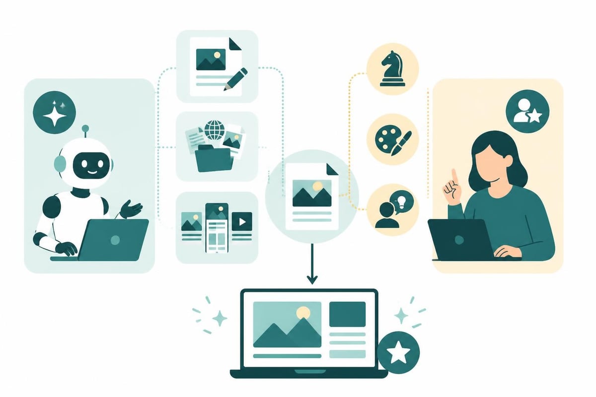 AI content workflow stages