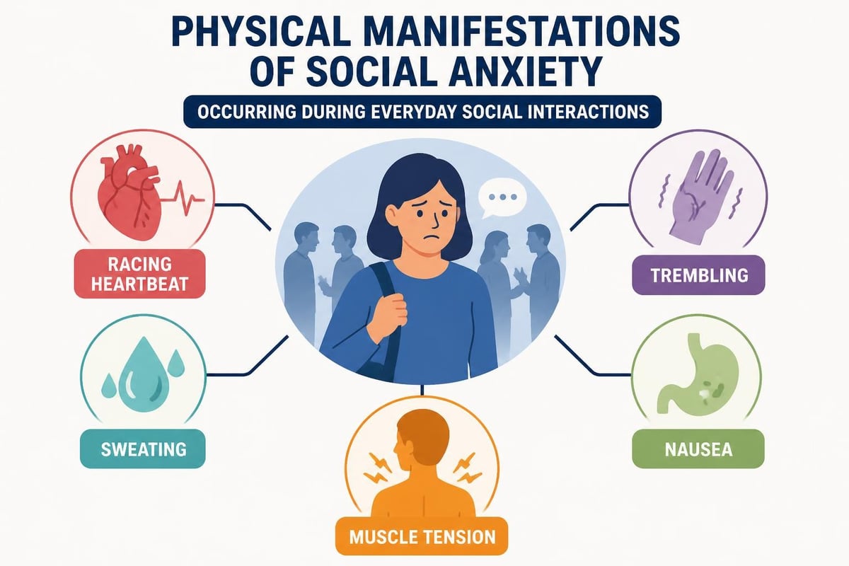 Physical symptoms of social anxiety