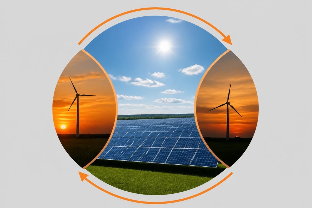 Wind and solar complementary generation