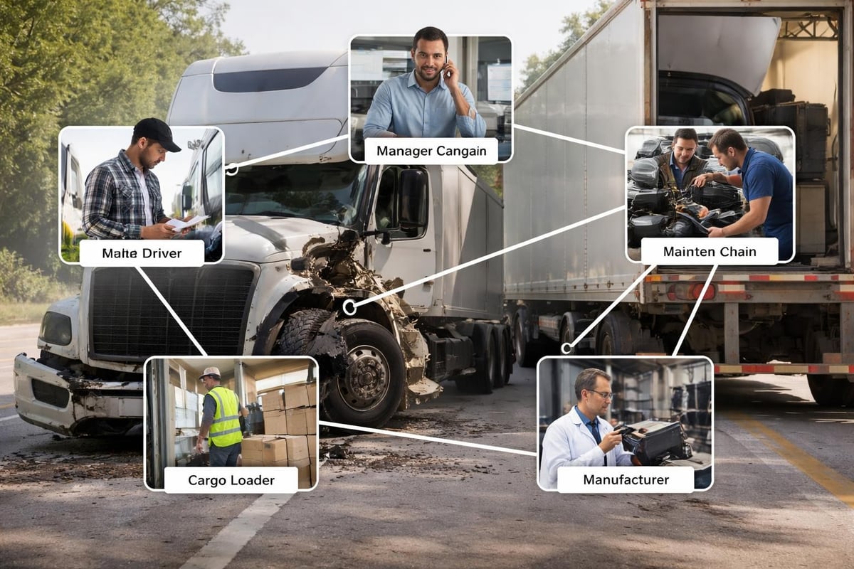 Multiple liability parties in truck accidents