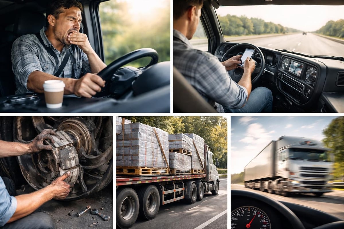 Common truck accident causes