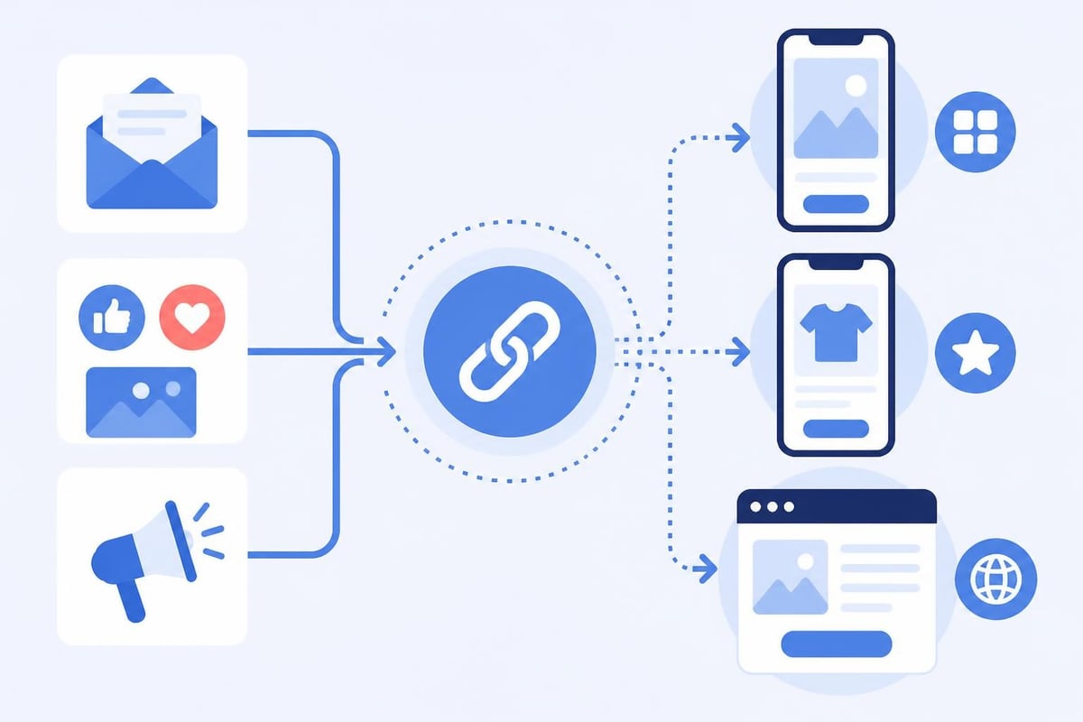 Deep linking workflow
