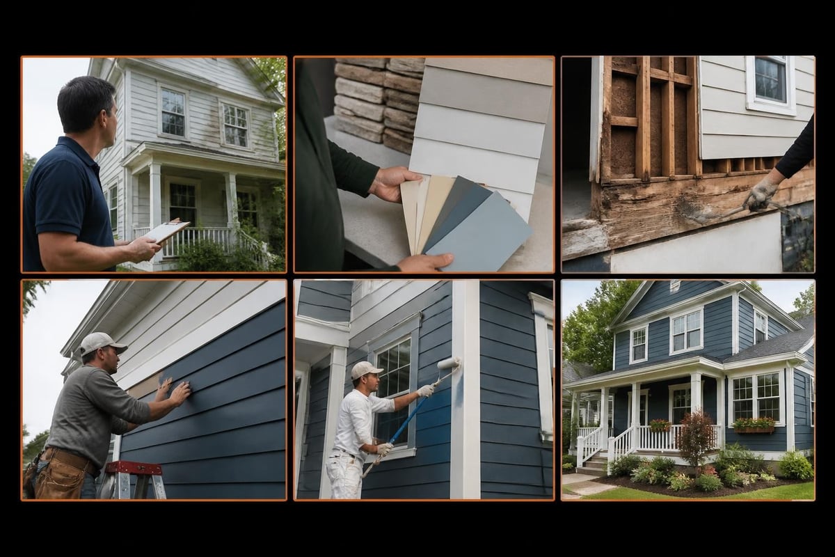 Exterior renovation planning timeline