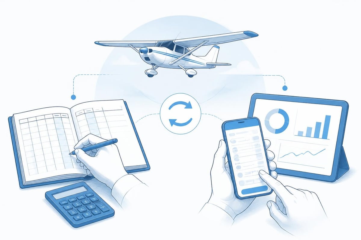 Flight logging workflow