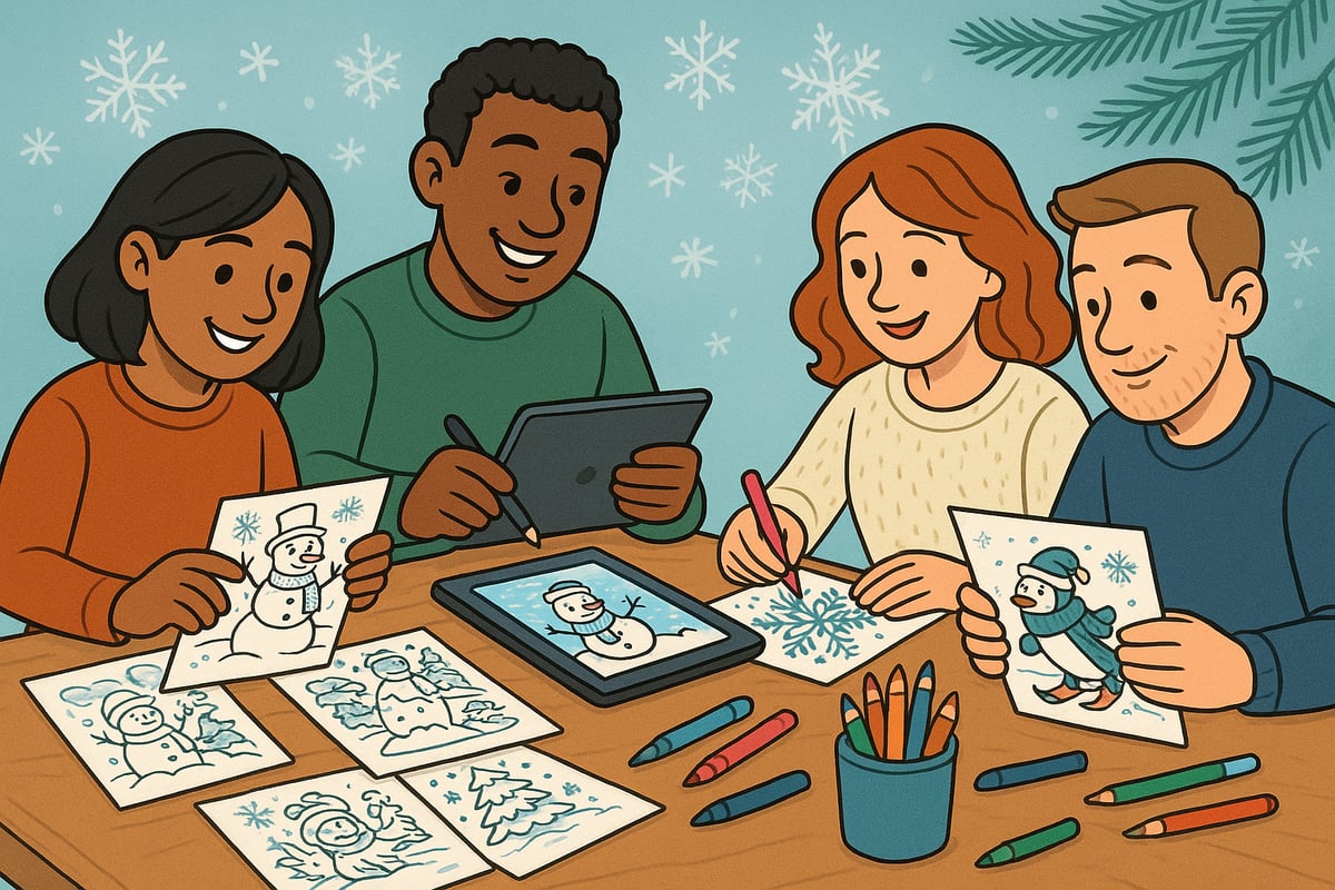 Choosing the Perfect Winter Coloring Page for Your Mood and Skill Level