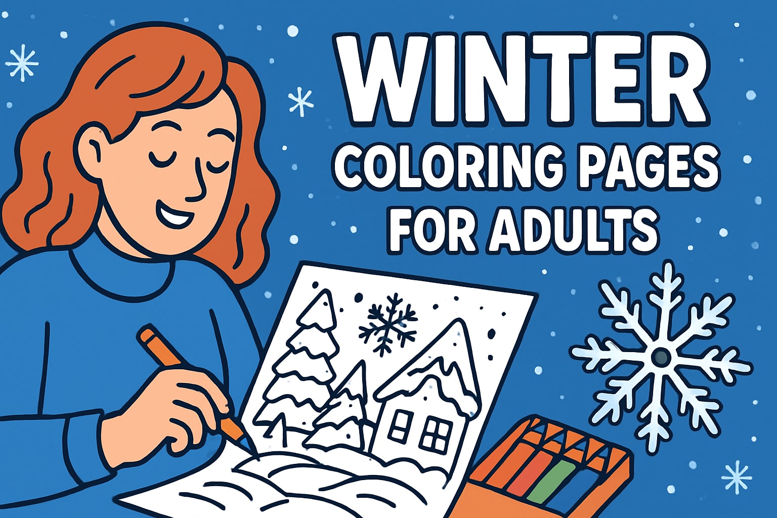 9 Stunning Winter Coloring Pages for Adults to Try in 2026