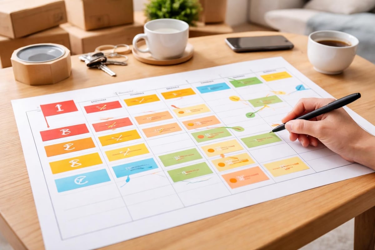 Planification de déménagement express