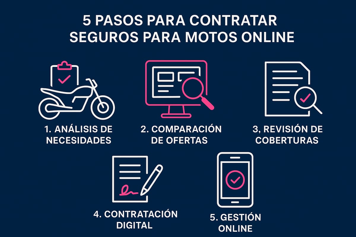 Cómo contratar un seguro para moto online paso a paso