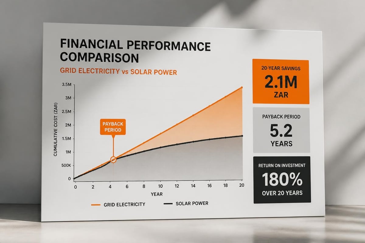 Solar investment returns over time