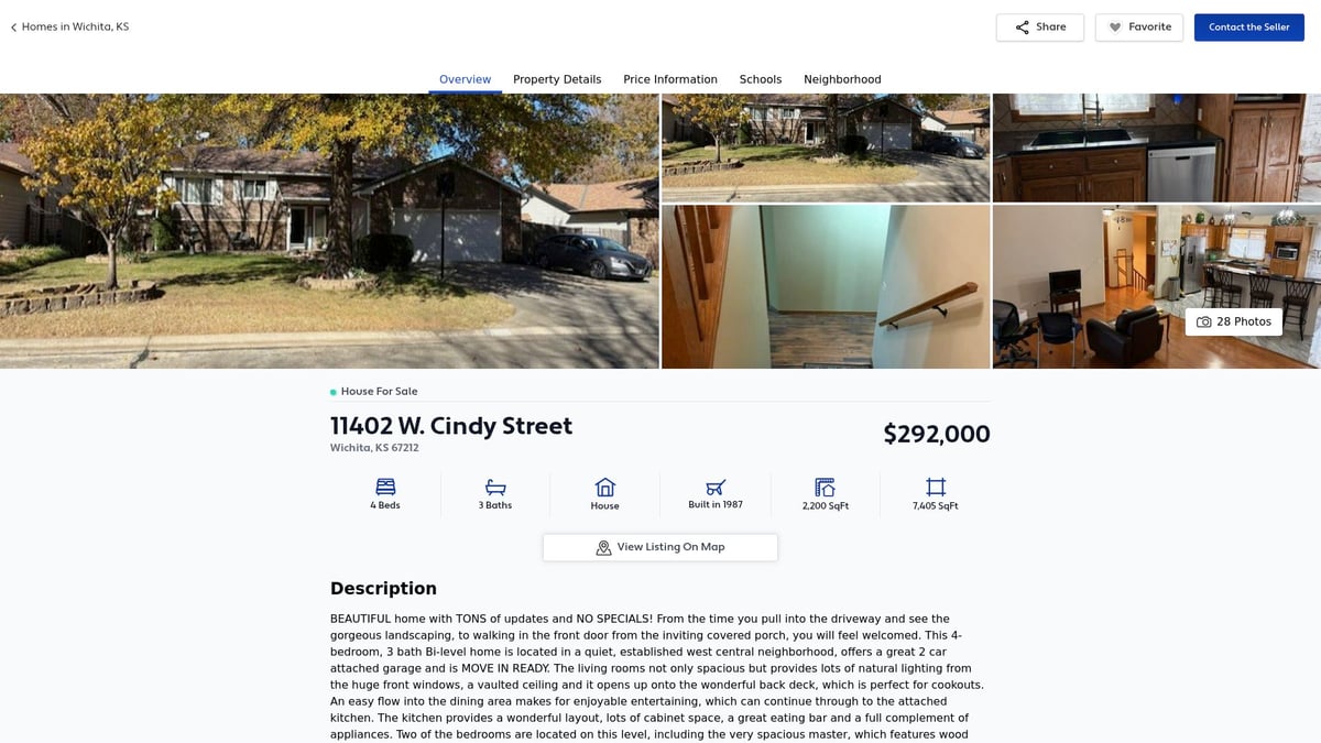 7 Best Homes in Wichita KS to Buy in 2026 - 11402 W. Cindy Street – Suburban Retreat