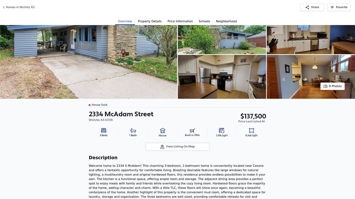 7 Best Homes in Wichita KS to Buy in 2026 - 2334 McAdam Street – Value and Charm