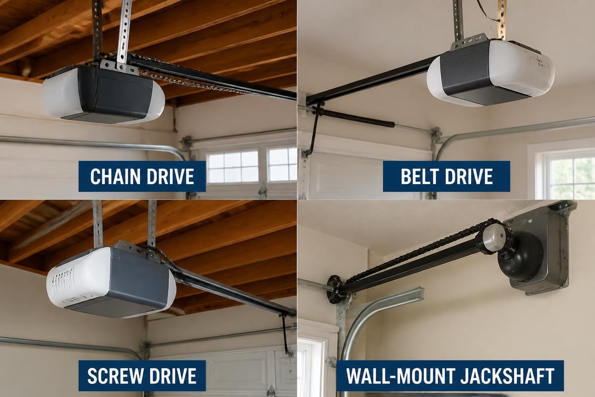 Garage door opener types