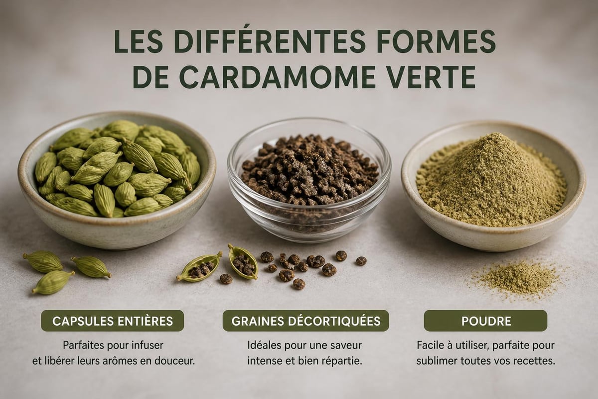 Variétés de cardamome verte