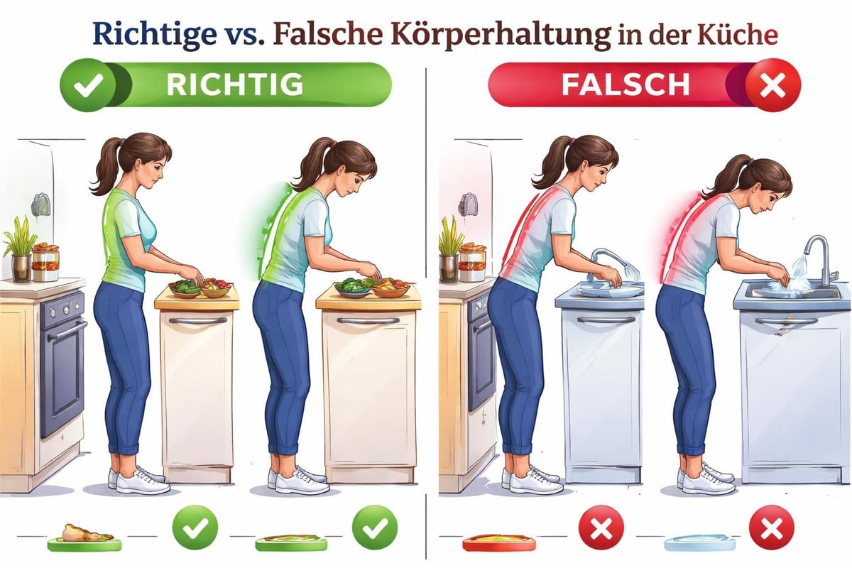 Ergonomische Körperhaltung