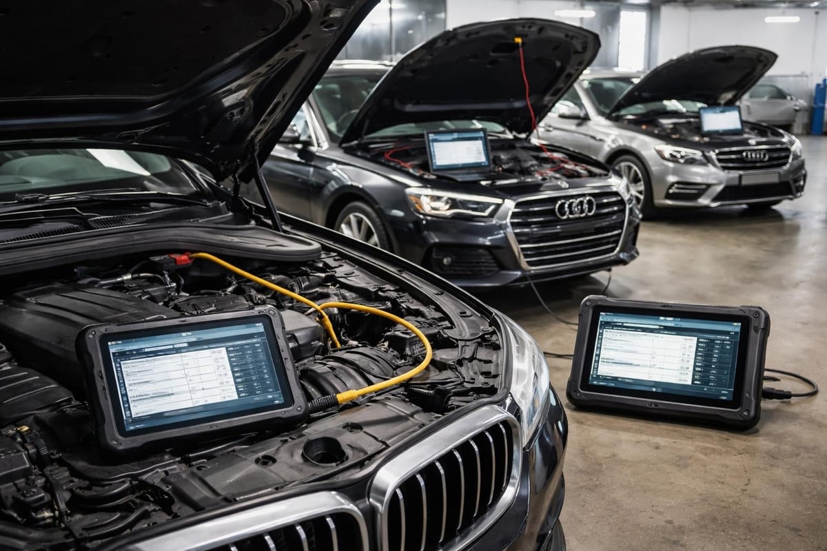 European car diagnostic process