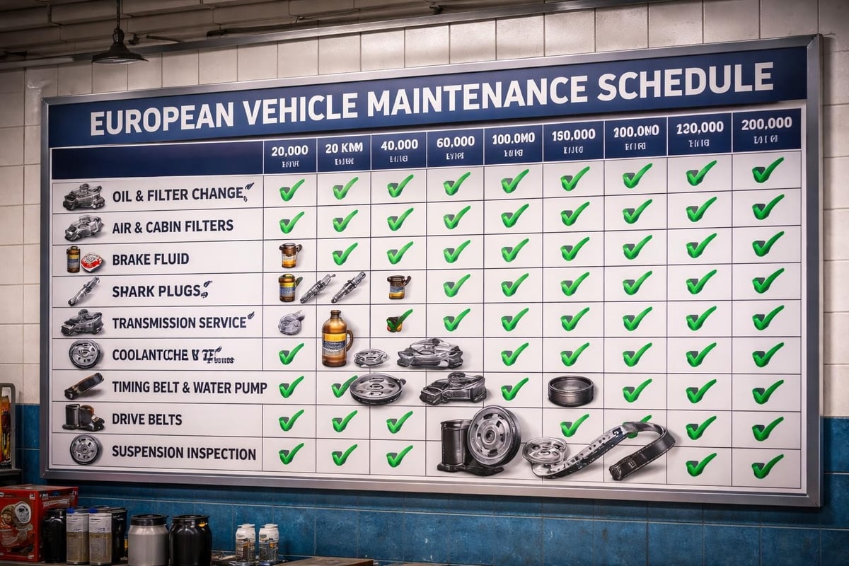 Preventative maintenance timeline