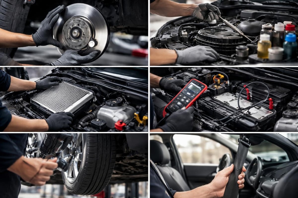 Annual car service inspection checklist