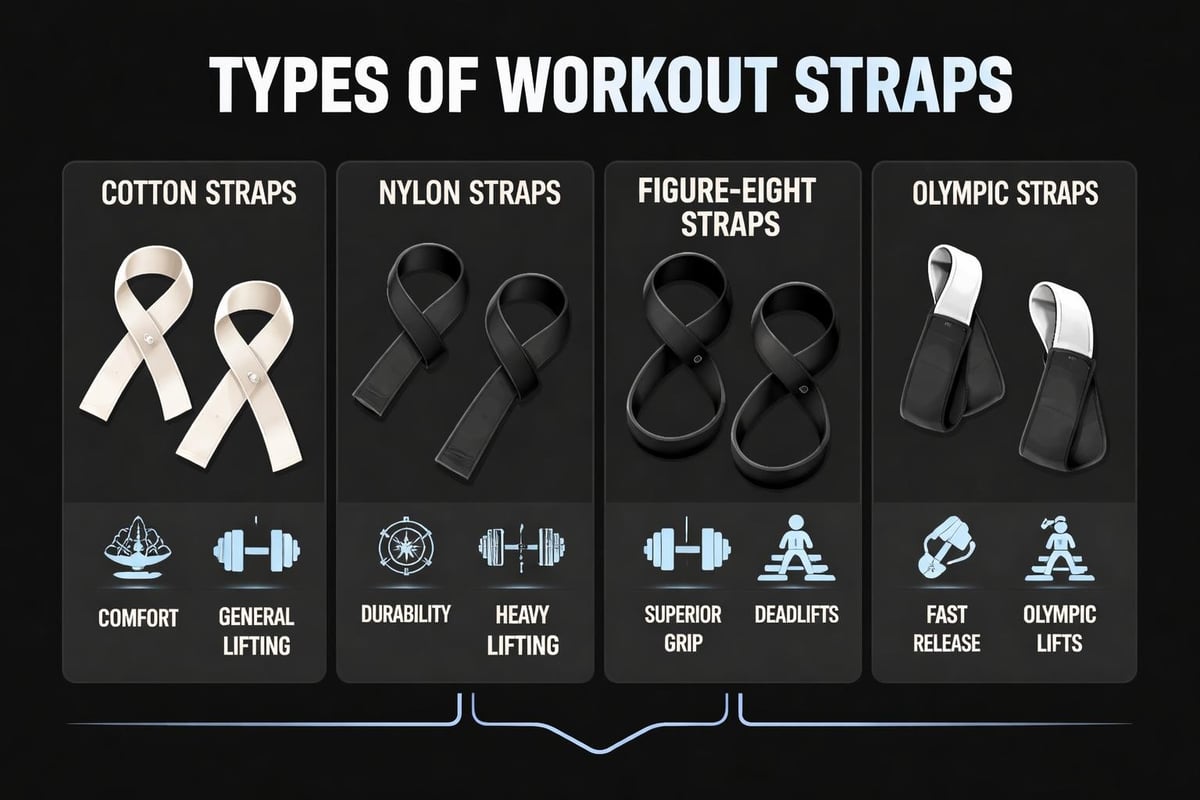 Types of lifting straps comparison