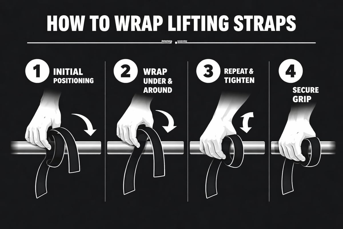 Proper strap wrapping technique