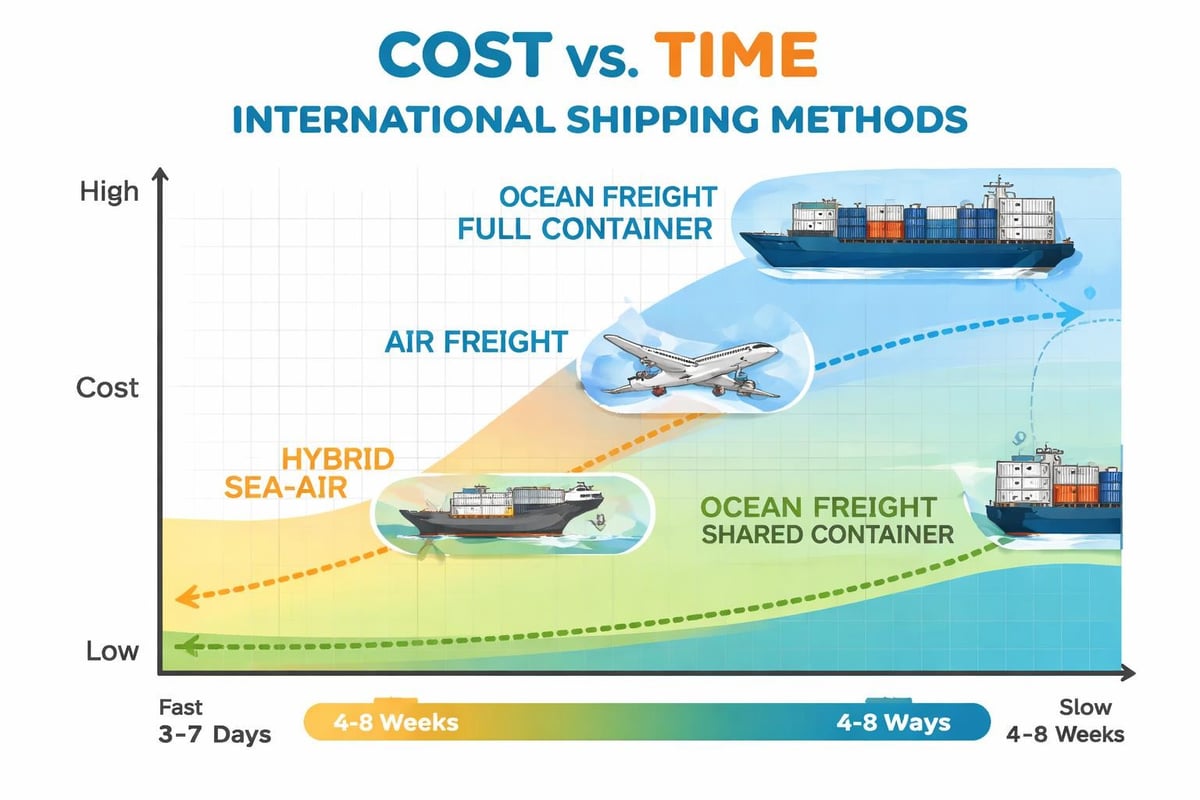 Shipping options comparison