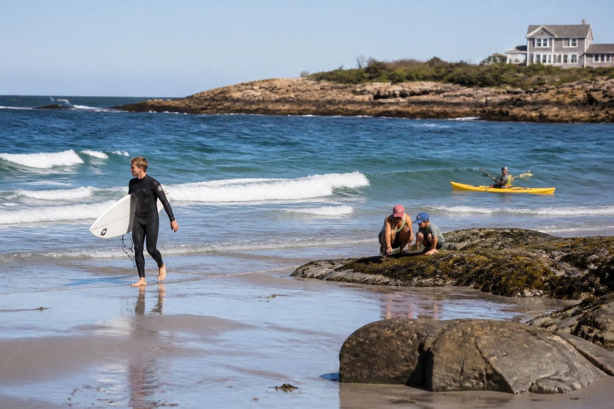 Maine beach activities