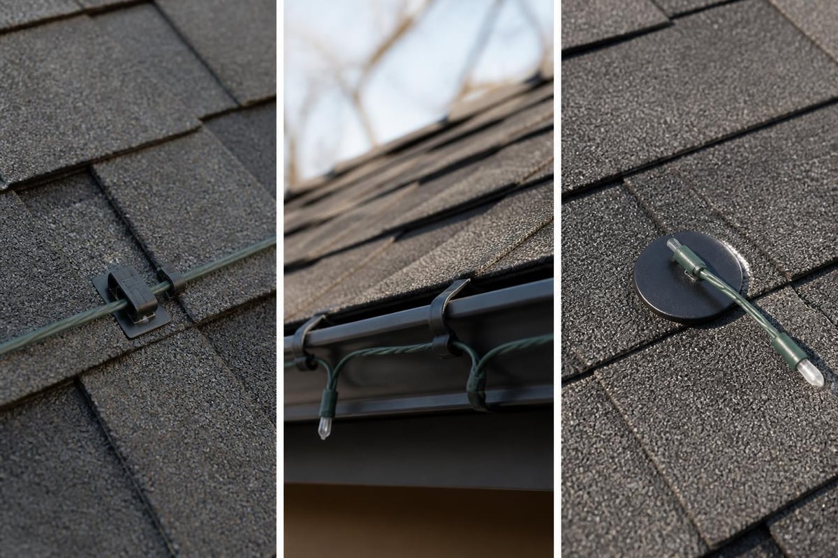 Safe Christmas light installation methods