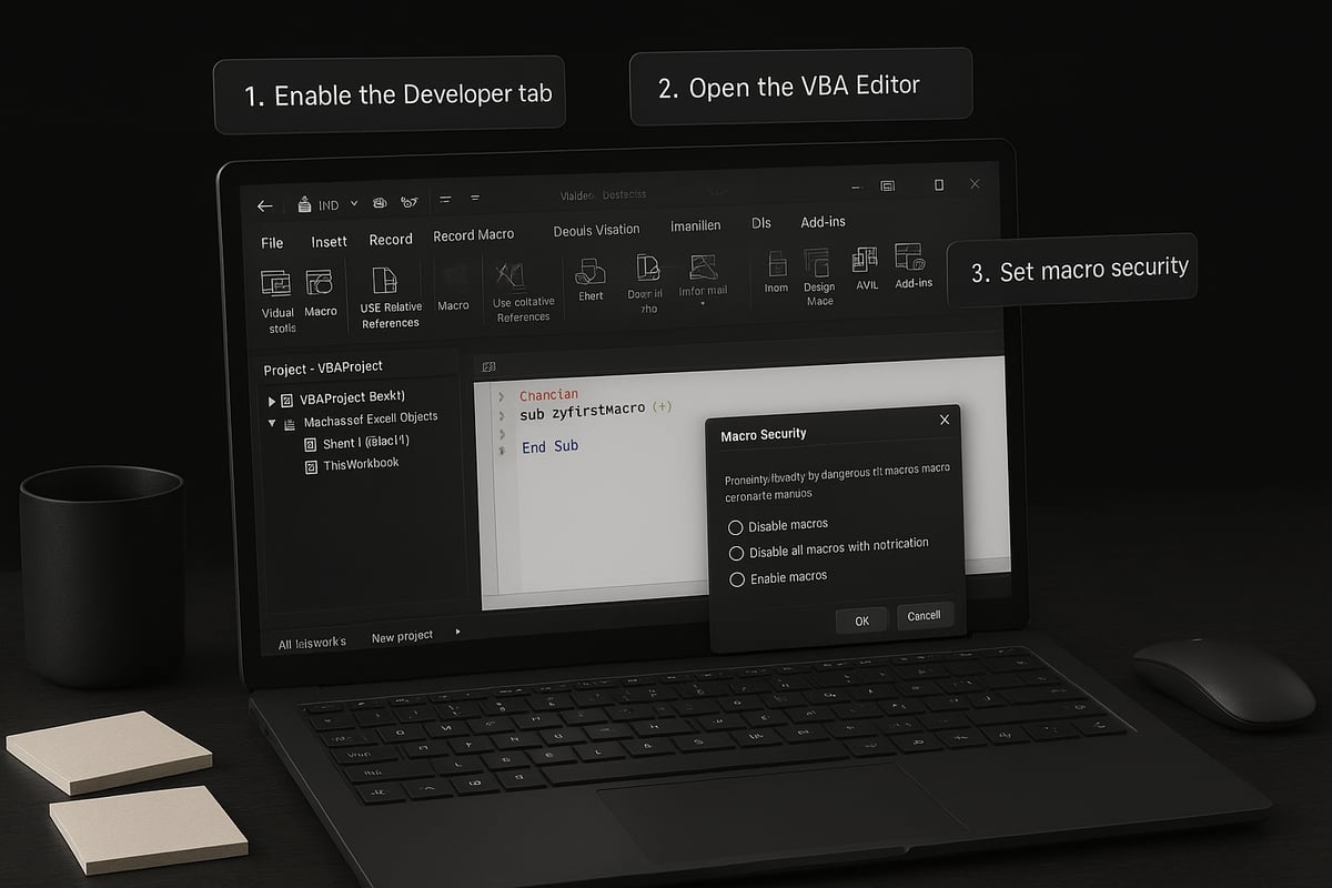 Setting Up for Success: Preparing Excel for VBA Automation