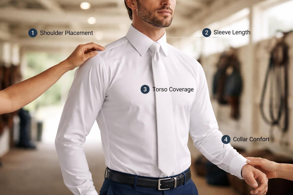 Proper shirt fit for riding