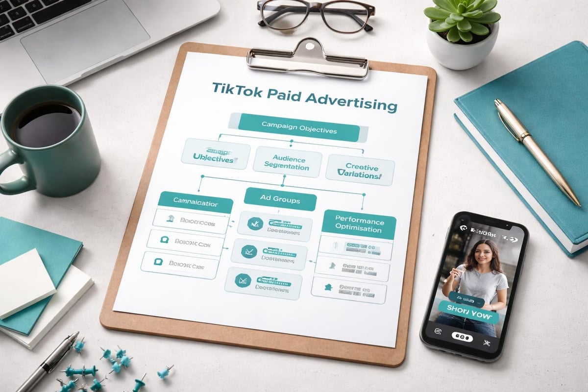 TikTok advertising campaign structure