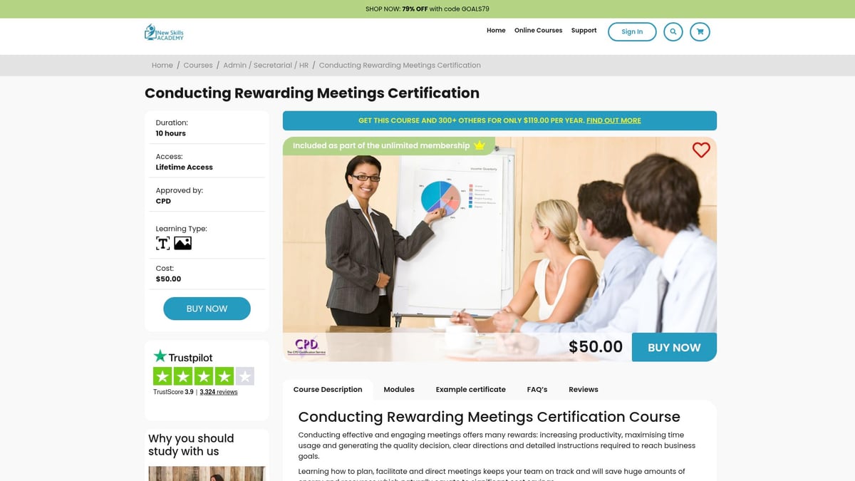 Top 7 Administration Courses to Boost Your Career in 2026 - Conducting Rewarding Meetings Certification – New Skills Academy