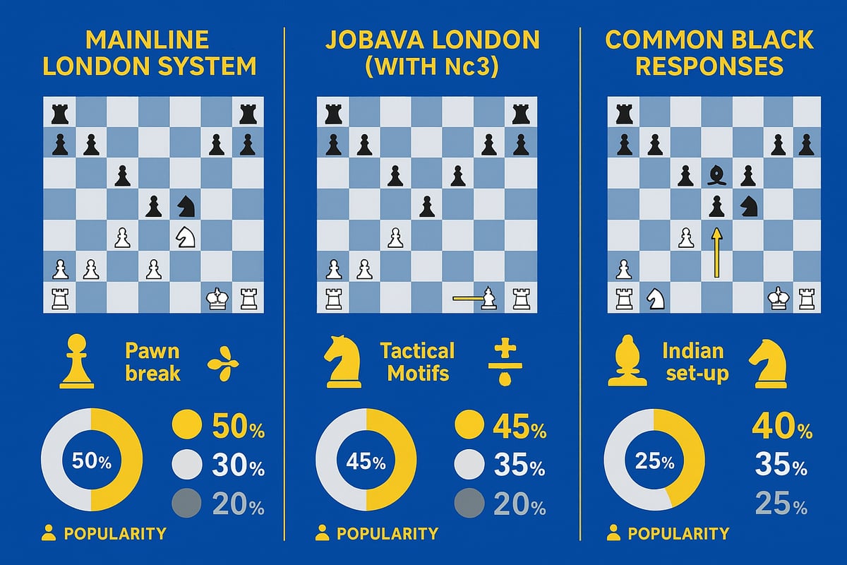 Mastering London System Variations: Main Lines, Jobava London, and More