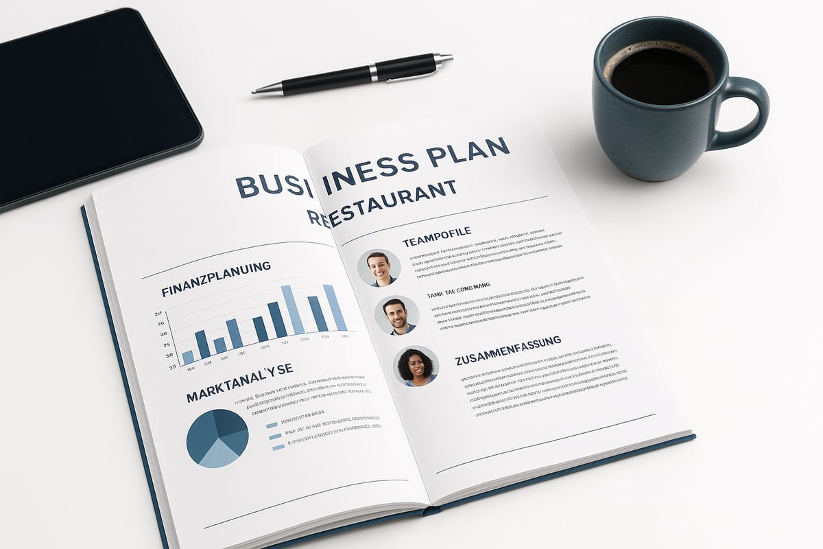 Die wichtigsten Inhalte eines Restaurant Businessplans im PDF-Format