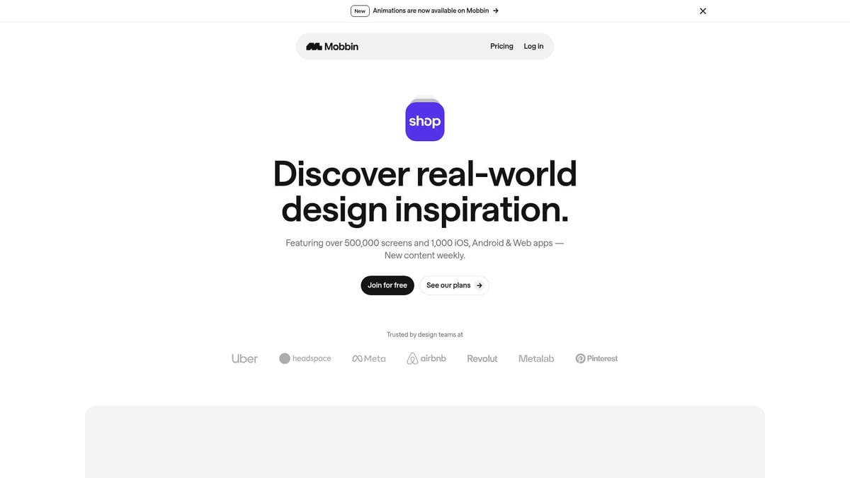 10 Inspiring Landing Page For SaaS Ideas to Try in 2026 - Mobbin: Social Proof-Heavy Landing Page