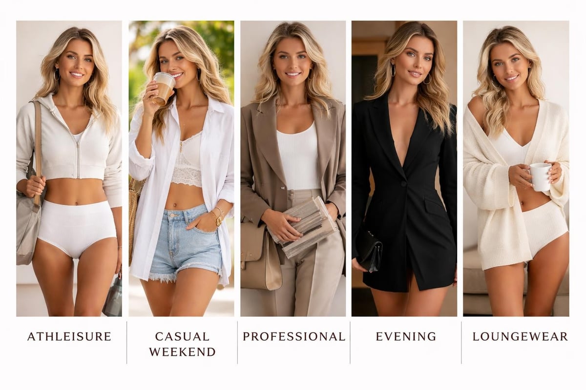 Styling panties no bra
