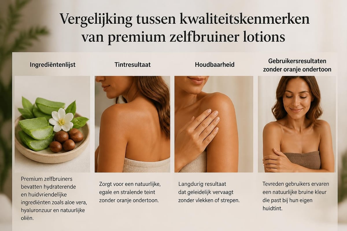 Kwaliteitskenmerken zelfbruiner