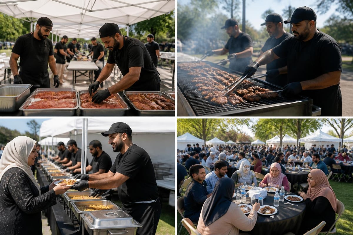 BBQ halal gathering flow