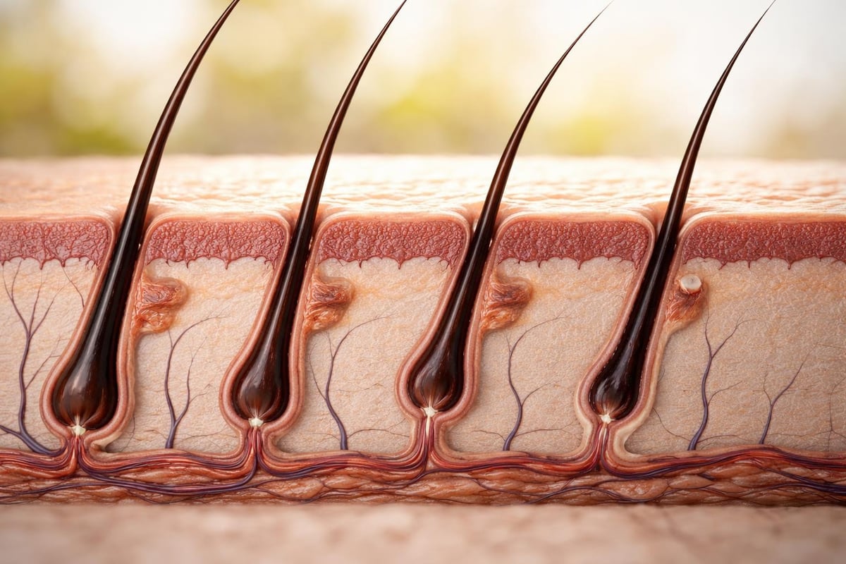 Hair follicle growth cycle