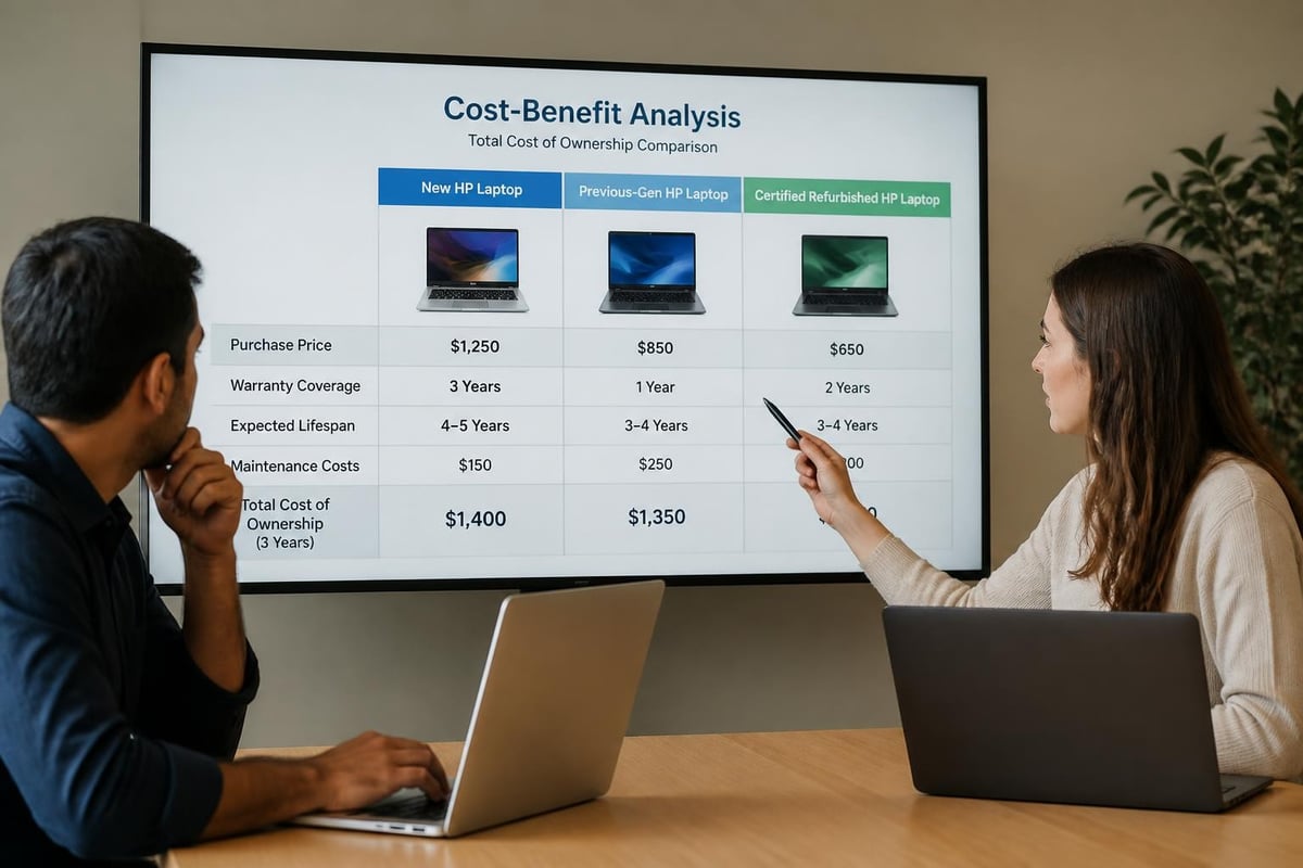 HP laptop value comparison