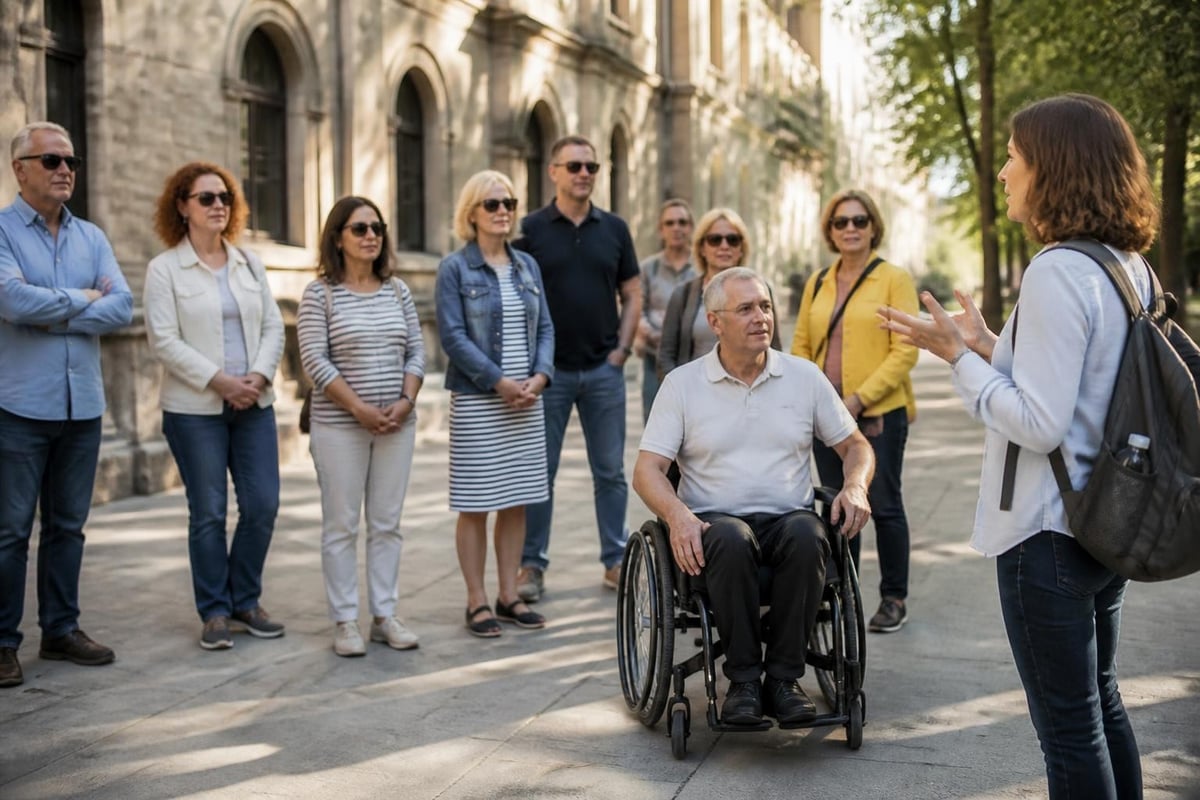 Inclusive walking tour planning